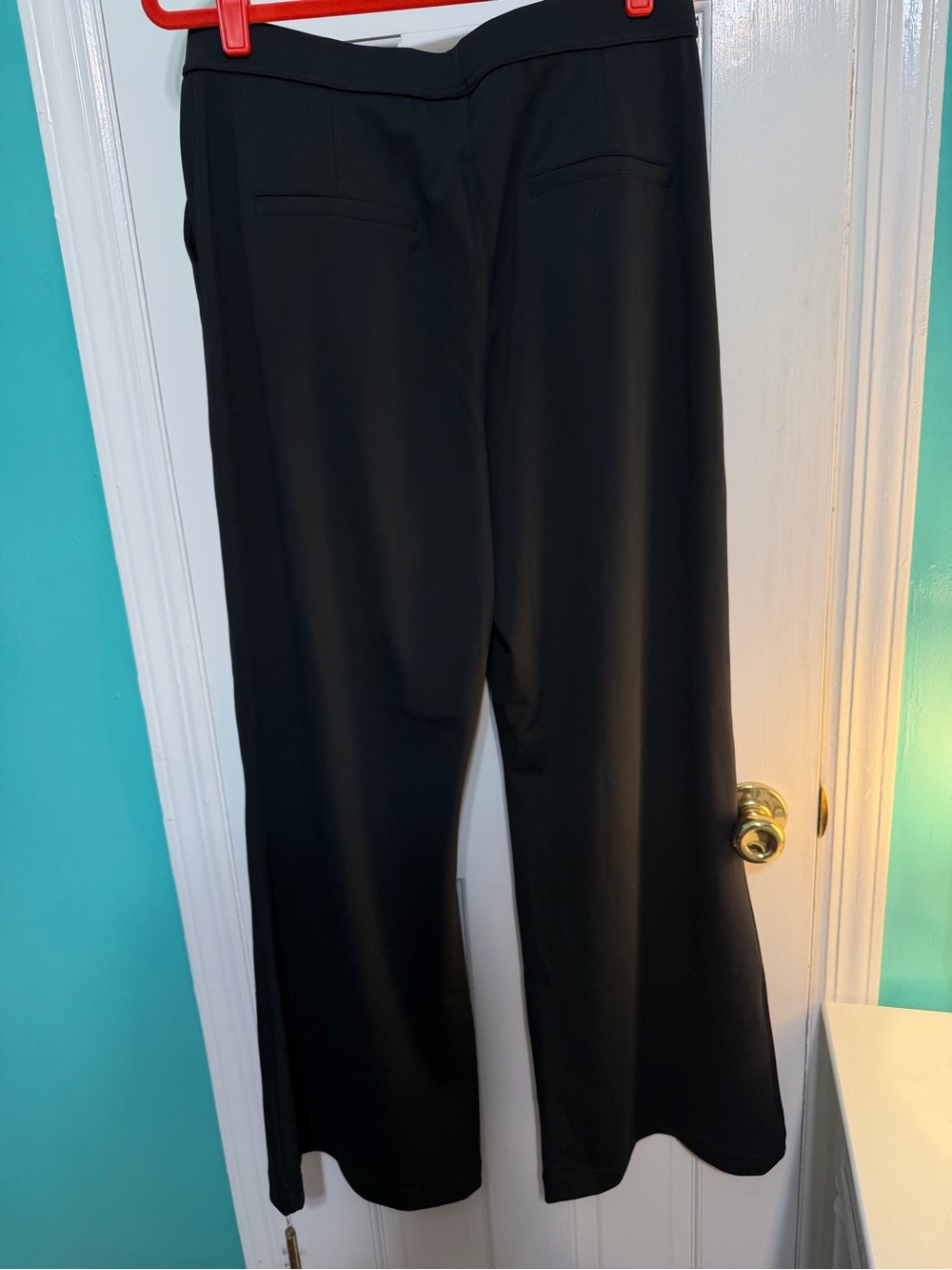 Classic Black Wide-Leg Dress Pants